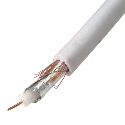 Câble coaxial Sencys 20m blanc