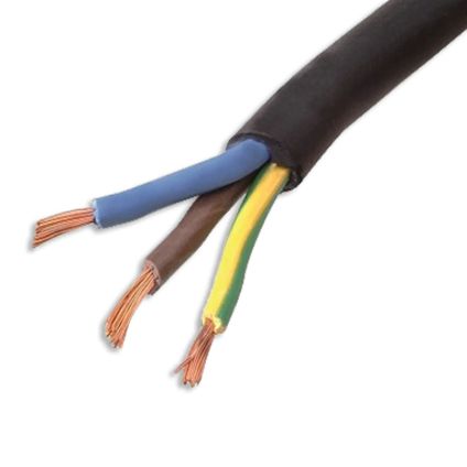 Sencys elektrische kabel 'CTLB 3G1,5' zwart 20 m