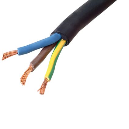 Sencys elektrische kabel 'CTLB 3G2,5' zwart 20 m