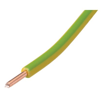 Câble électrique Sencys VOB 1,5mm² vert/jaune 10m