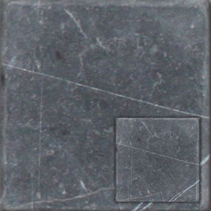 Wand- en vloertegel Nero Marquino - Natuursteen - Zwart - 20x20cm - Pakketinhoud 0,6m²
