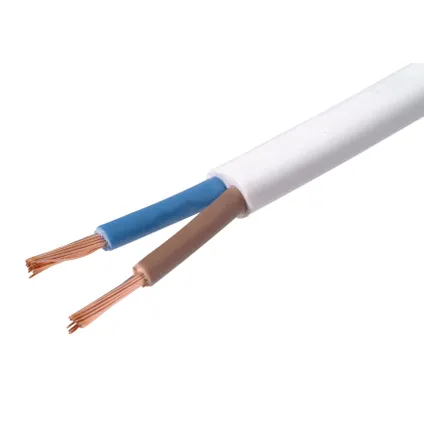 Câble d'alimentation Sencys VTLPB 20m 2x0,75 mm² blanc