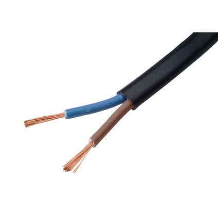 Câble électrique Sencys 'VTLB 2G0,75' noir 20 m
