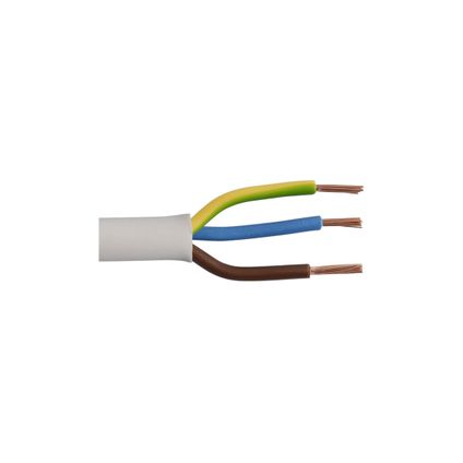 Sencys elektrische kabel 'VTLB 3G0,75' wit 20 m
