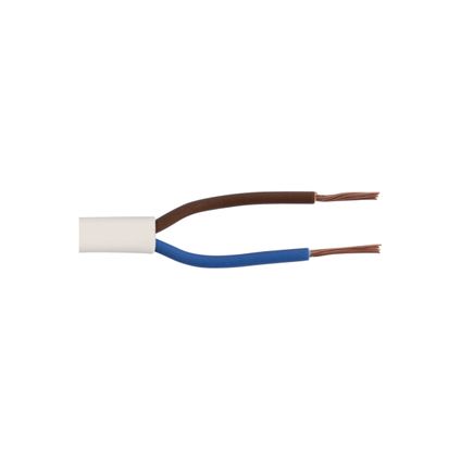 Sencys Elektrische kabel VTLBP 2x0,75mm² wit 20m