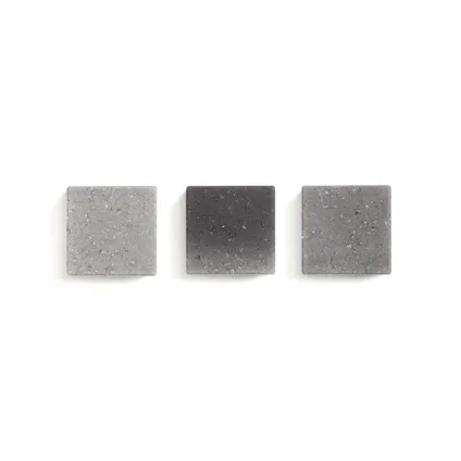 Coeck sierklinker grijs/zwart ongetrommeld 20x20x6cm 2