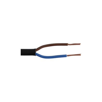 Sencys elektrische kabel VTLBP 2x0,75mm² zwart 20m