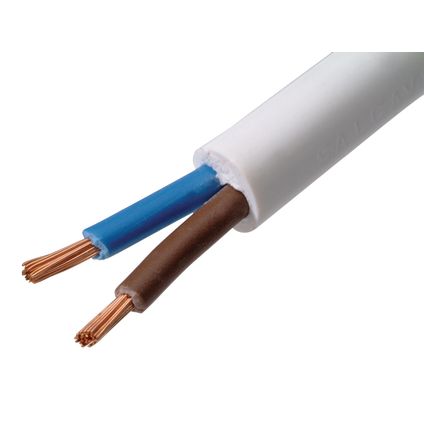 Sencys elektrische kabel 'VTMB 2G1' wit 5 m