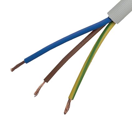 Câble électrique Sencys 'VTMB 3G1,5' gris 20 m