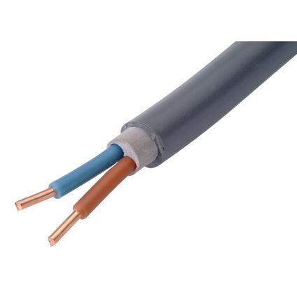 Câble électrique Sencys 'XVB-F2 2G1,5' gris 10 m
