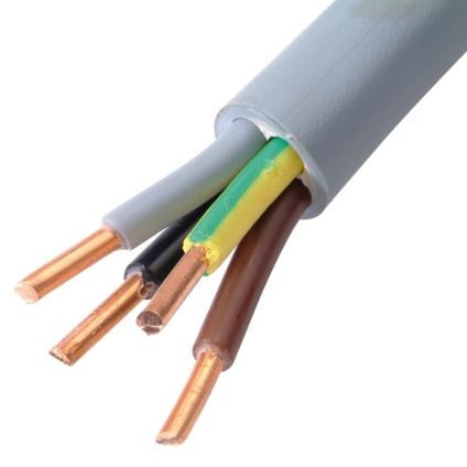 Sencys elektrische kabel 'XVB-F2 4G2,5' grijs 1 m