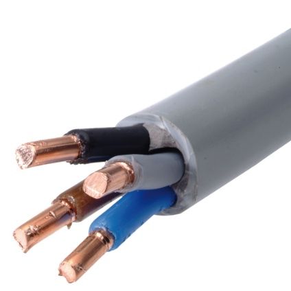 Sencys elektrische kabel 'XVB-F2 4G6' grijs 1 m