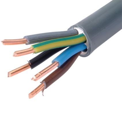 Sencys elektrische kabel 'XVB-F2 5G6' grijs 1 m