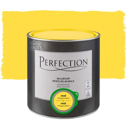 Perfection muurverf ultradekkend mat vintage yellow 2,5L