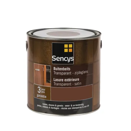 Sencys buitenbeits kleurloos satijn 2,5L
