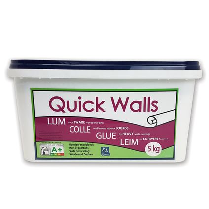 Quick walls lijm voor zware wandbekleding