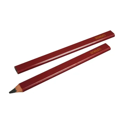 Stanley potloden 0-93-931 rood 2 stuks