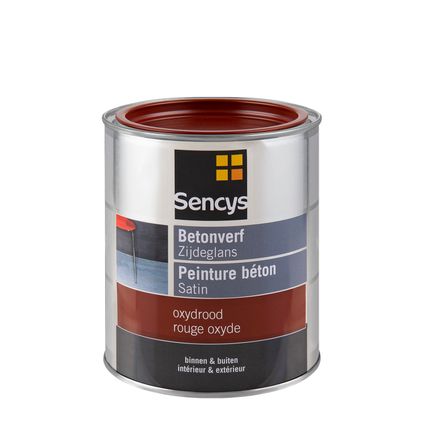 Peinture béton Sencys satinée rouge oxyd 750ml