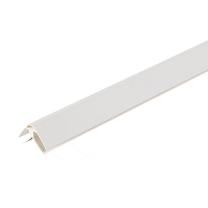 Profilé d'angle universel Dumaplast PVC blanc 260 x 4 x 3,5 cm