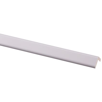 Cornière d'angle - pin - blanc prépeint - 20x20mm - longueur 240cm