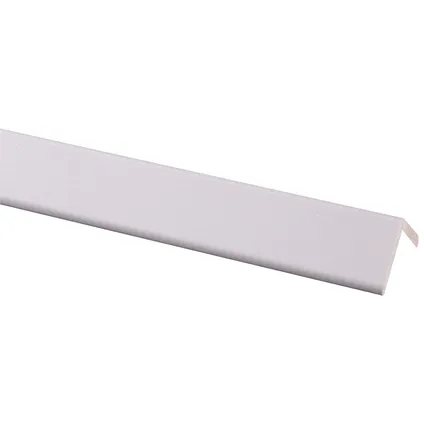 Latte d'angle - pin - prépeint blanc - 34x34mm - longueur 240cm