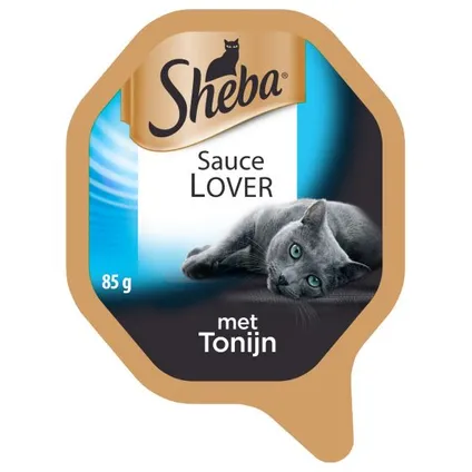 Sheba sauce lovers alu in saus tonijn 85gr