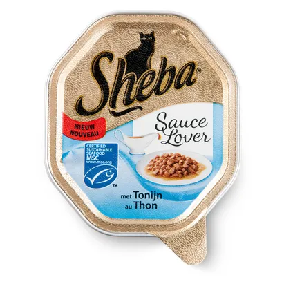 Sheba sauce lovers alu in saus tonijn 85gr 2