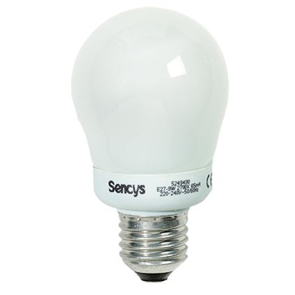 Sencys spaarlamp compact 5W E27 (grote fitting) 2 stuks