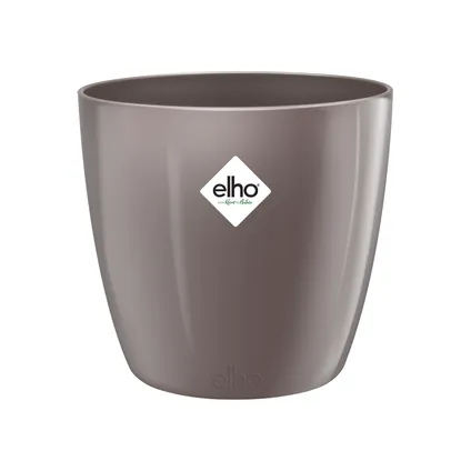 Pot de fleurs Elho brussels diamond rond Ø18cm gris perle 7