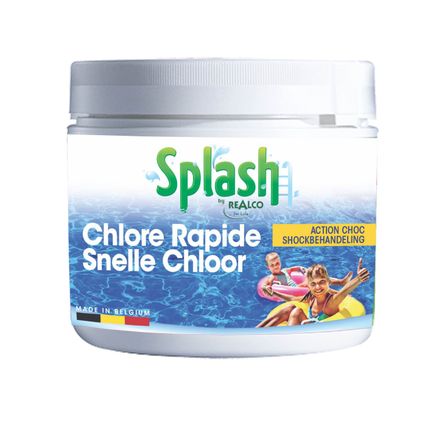 Splash waterbehandeling snelle werking chloor