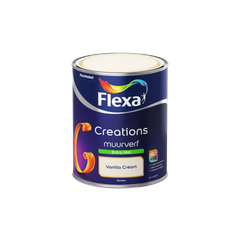 Praxis Flexa muurverf Creations extra mat 3001 vanilla cream 1L aanbieding