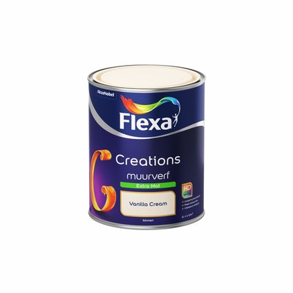 Flexa muurverf Creations extra mat 3001 vanilla cream 1L
