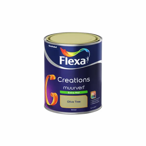 Flexa muurverf Creations extra mat 3013 olive tree 1L