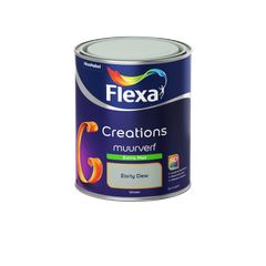Praxis Flexa muurverf Creations extra mat 3031 early dew 1L aanbieding