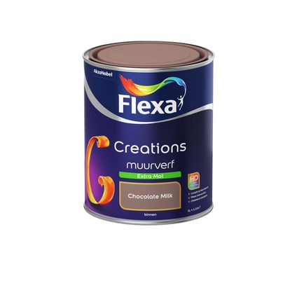 Flexa muurverf Creations extra mat 3034 chocolate milk 1L