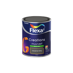 Praxis Flexa muurverf Creations extra mat 3036 industrial grey 1L aanbieding