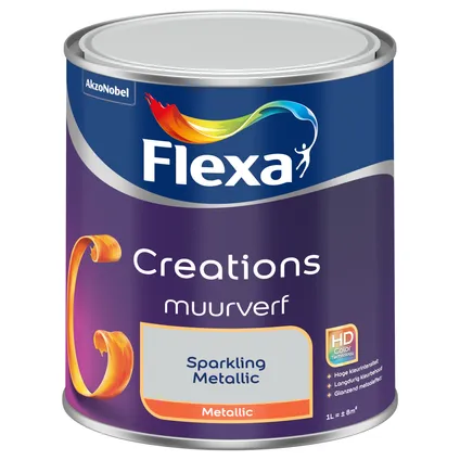 Flexa muurverf Creations metallic sparkling metallic 1L 3