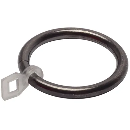 Decomode ring + overklikoog zwart nikkel 20mm - 6 stuks 2