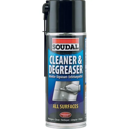 Spray nettoyant et dégraissant Soudal toutes surfaces 400ml
