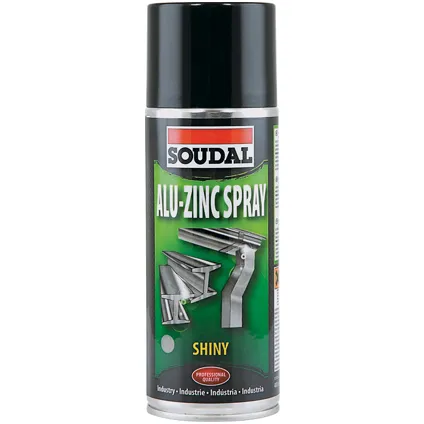 Spray Soudal Alu-zinc brillant 400ml