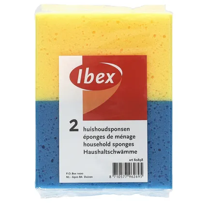 Ibex huishoudspons - 2 stuks