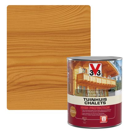 V33 houtbeits Tuinhuis High Protection Noorse den zijdeglans 0,75L
