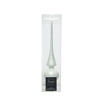 Cimier Decoris verre blanc 26cm