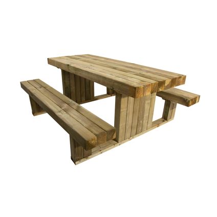 Table pique-nique bois 180x159x73cm
