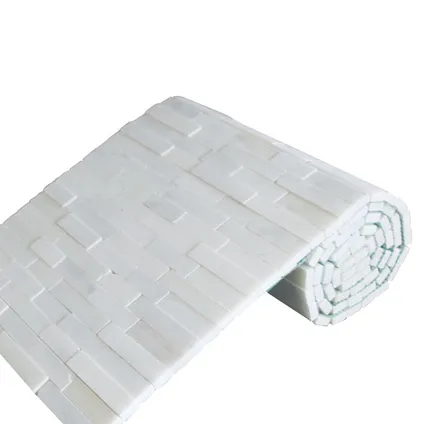 Wandtegel Brickstone - rol - Keramiek - wit marmer - 35x1500cm - Pakketinhoud 0,53 m²