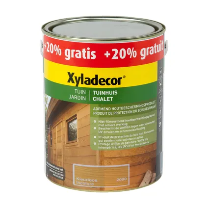 Xyladecor beits Tuinhuis kleurloos mat 2,5L+500ml 2