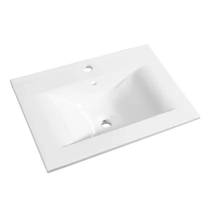 Lavabo Allibert Soft 60cm blanc brillant