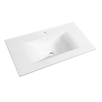 Lavabo Allibert Soft 80cm blanc brillant