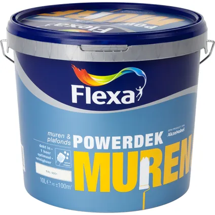 Flexa muurverf Powerdek Muren & Plafonds 9001 10L