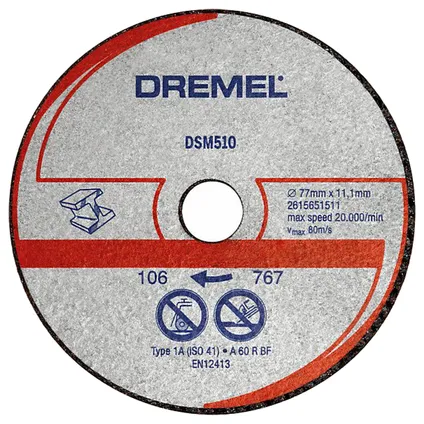 Dremel doorslijpschijf DSM500 77mm – 3 stuks 2